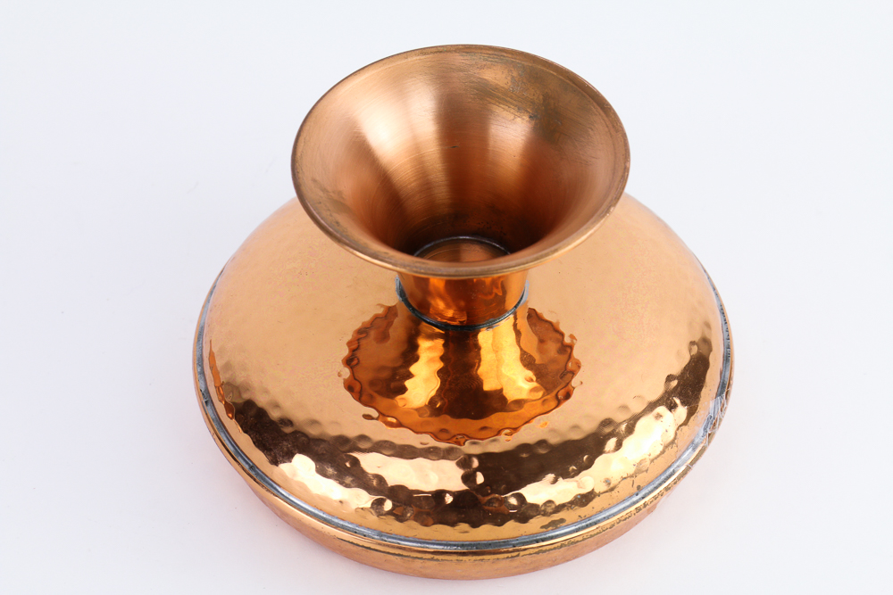 Hammered Copper Bowl with Lid