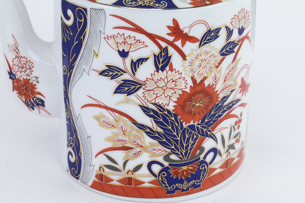 Three-Piece Hand-Decorated China Tea Set