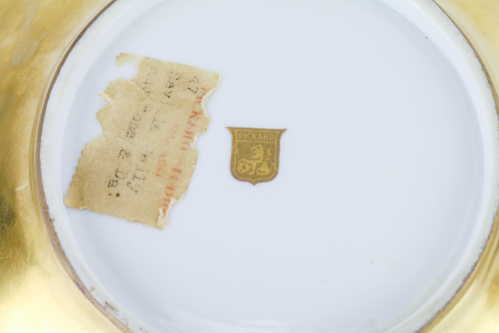 Pickard Gold Encrusted "Rose and Daisy" Tableware