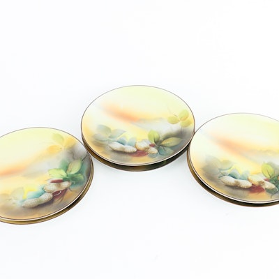 Set of Noritake Hand-Painted Japanese Porcelain Plates Set of Noritake Hand-Painted Japanese Porcelain Plates
