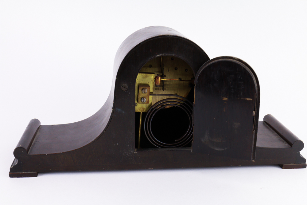 Vintage Herschede Wood Mantel Clock Circa 1915