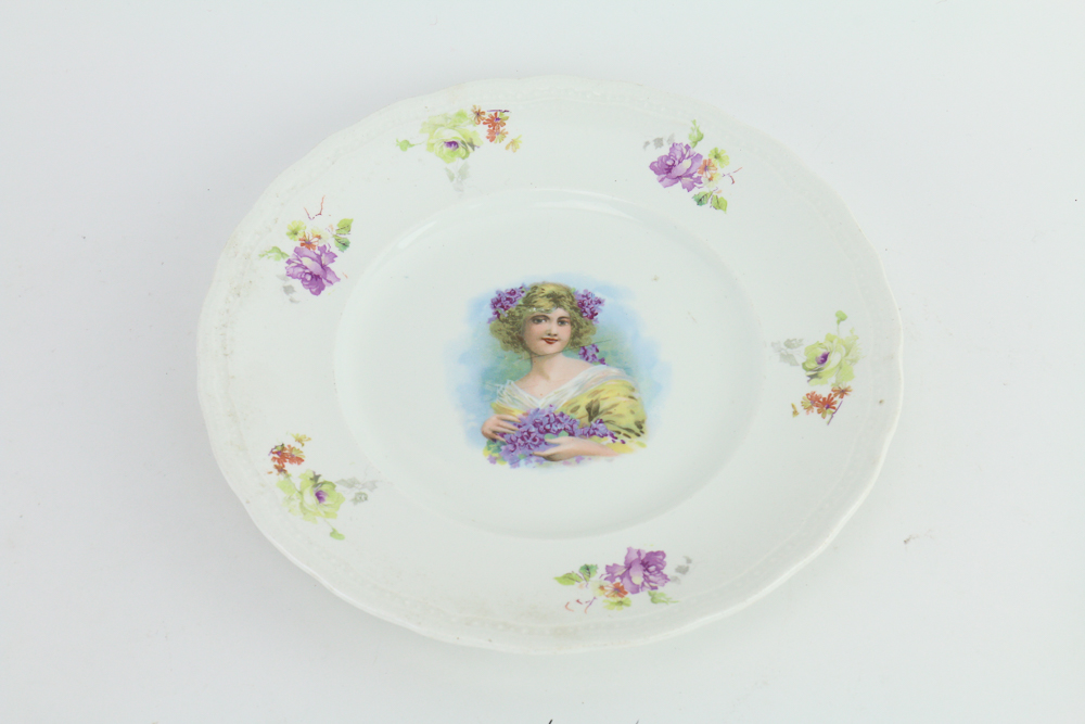 Collection of Four Vintage Plates