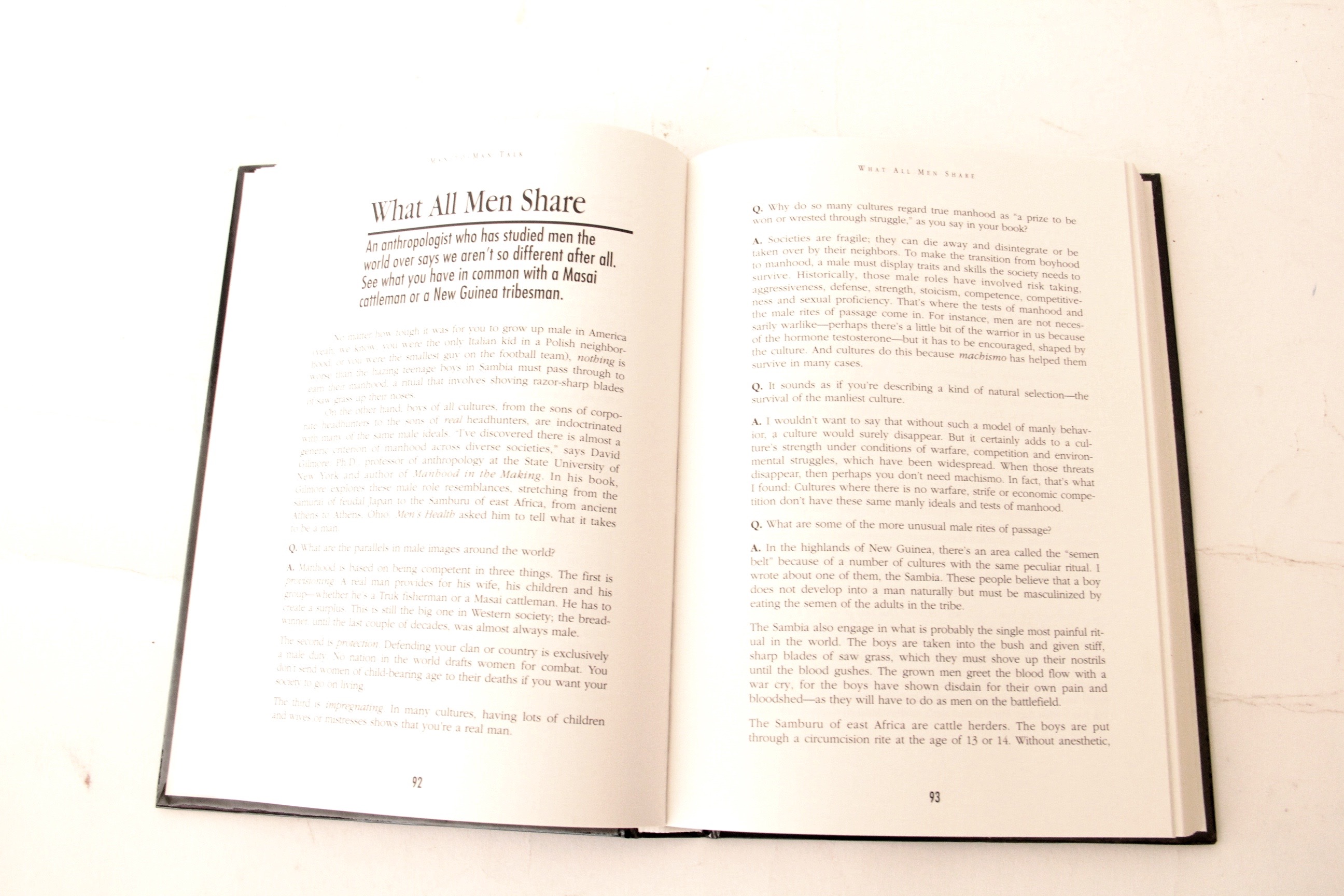 Men's Interest Book Selection