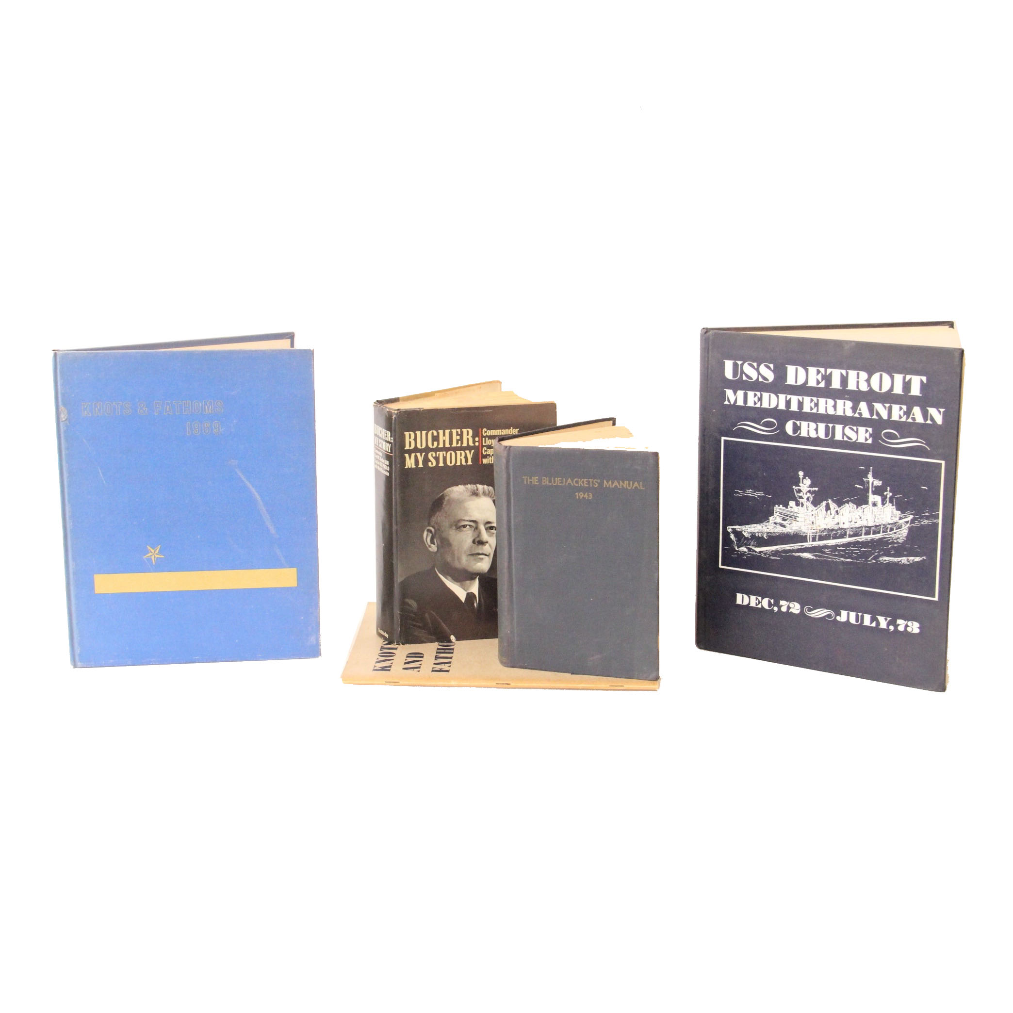 Vintage 1943 Navy Manual and ROTC Colorado Yearbooks