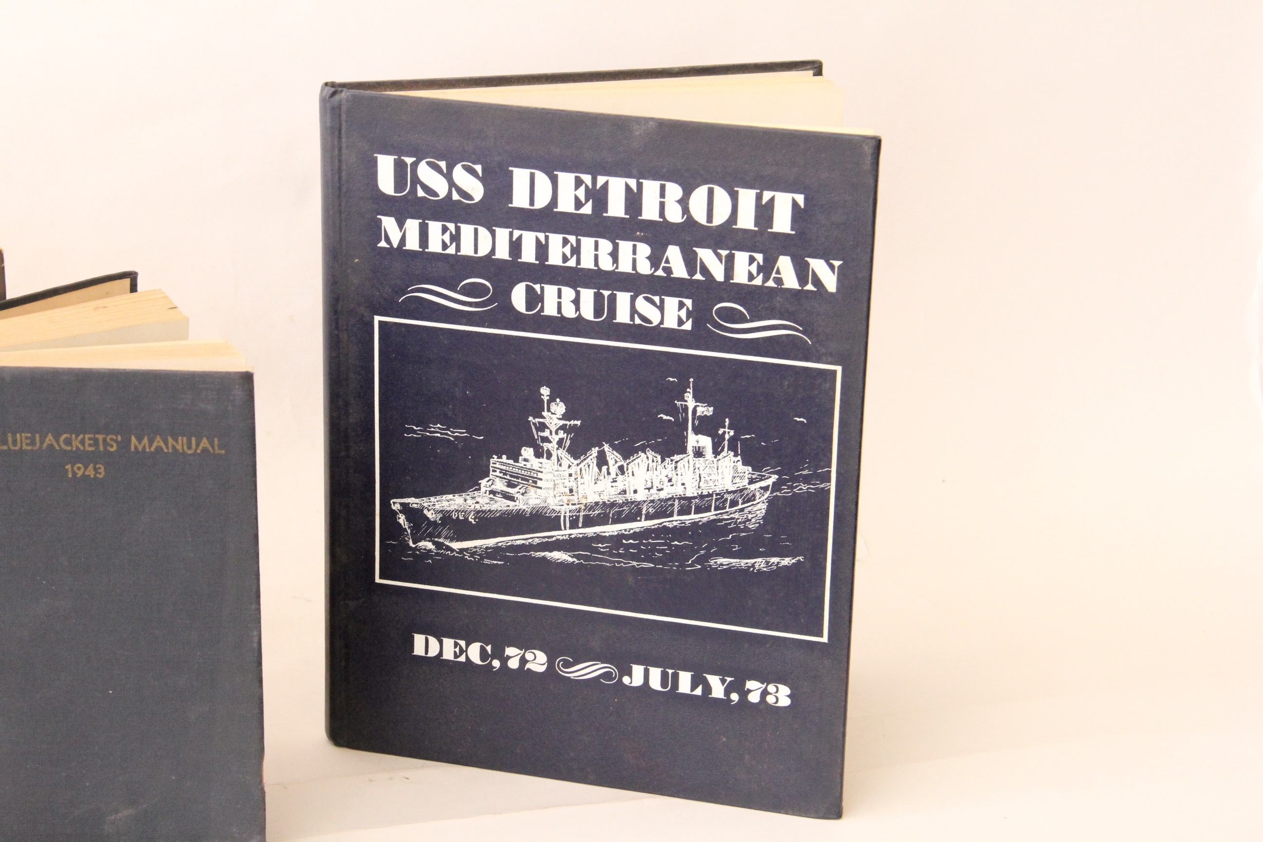 Vintage 1943 Navy Manual and ROTC Colorado Yearbooks