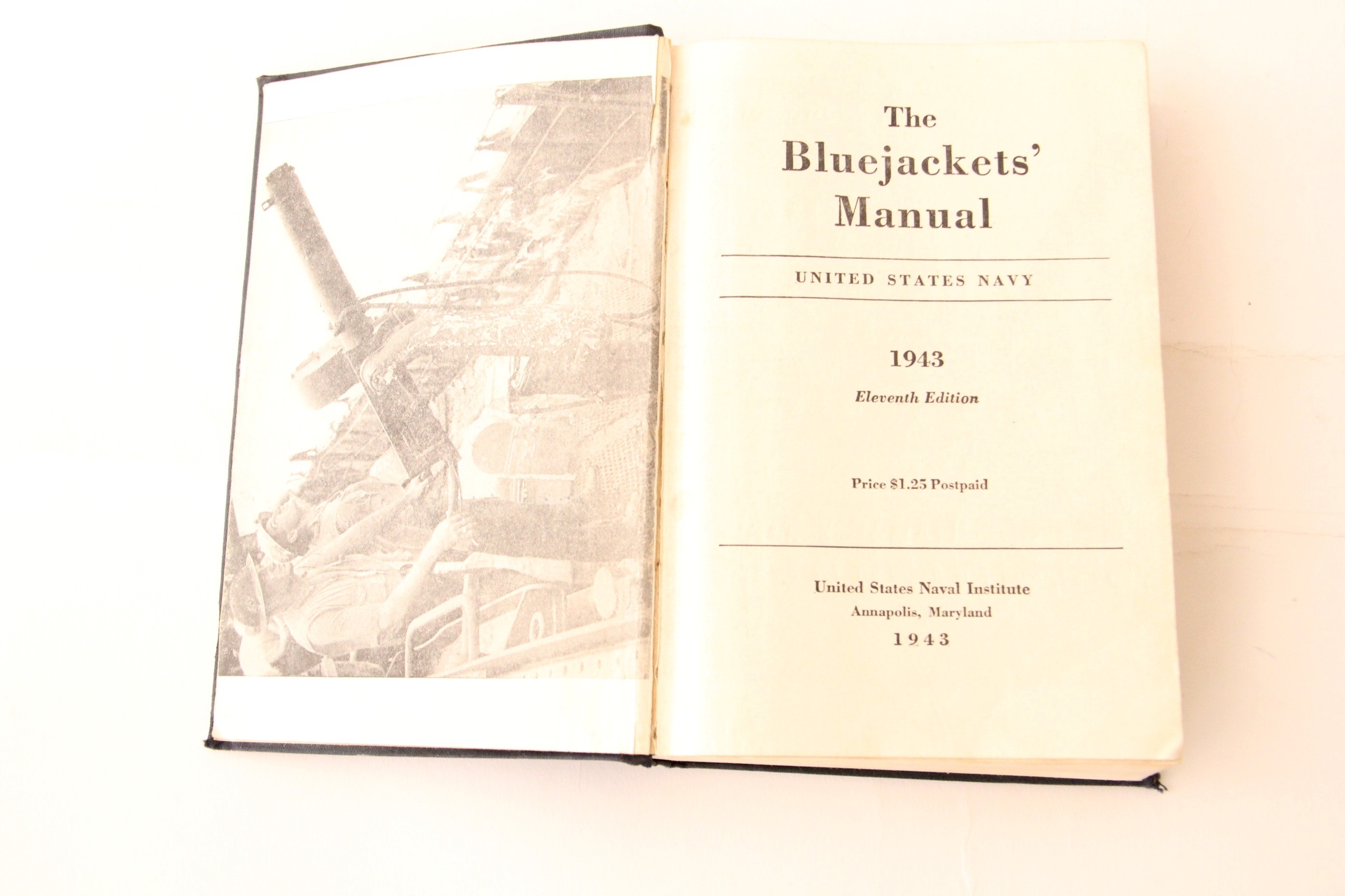 Vintage 1943 Navy Manual and ROTC Colorado Yearbooks