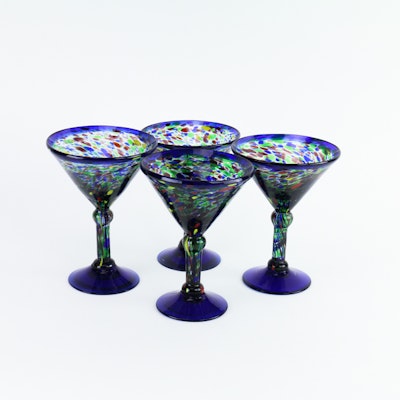 Set of Hand-Blown Martini Glasses Set of Hand-Blown Martini Glasses