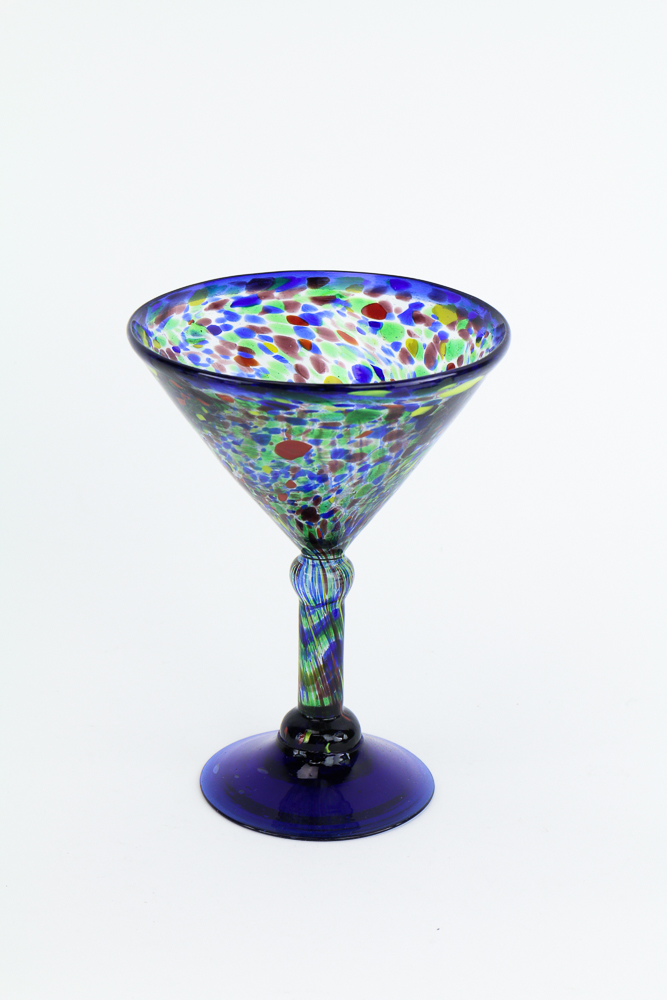 Set of Hand-Blown Martini Glasses