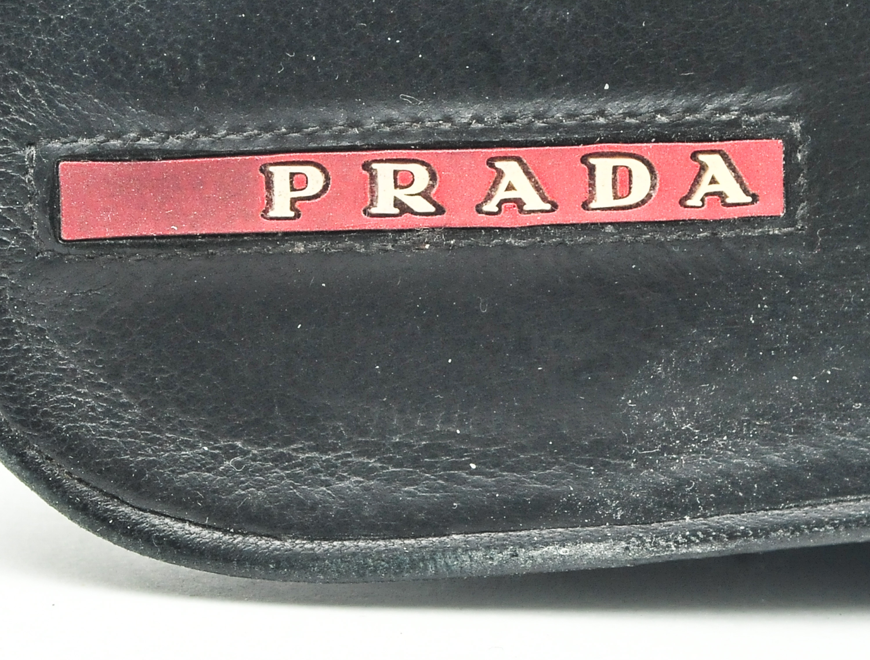 Pair of Prada Wedge Sandals in Black