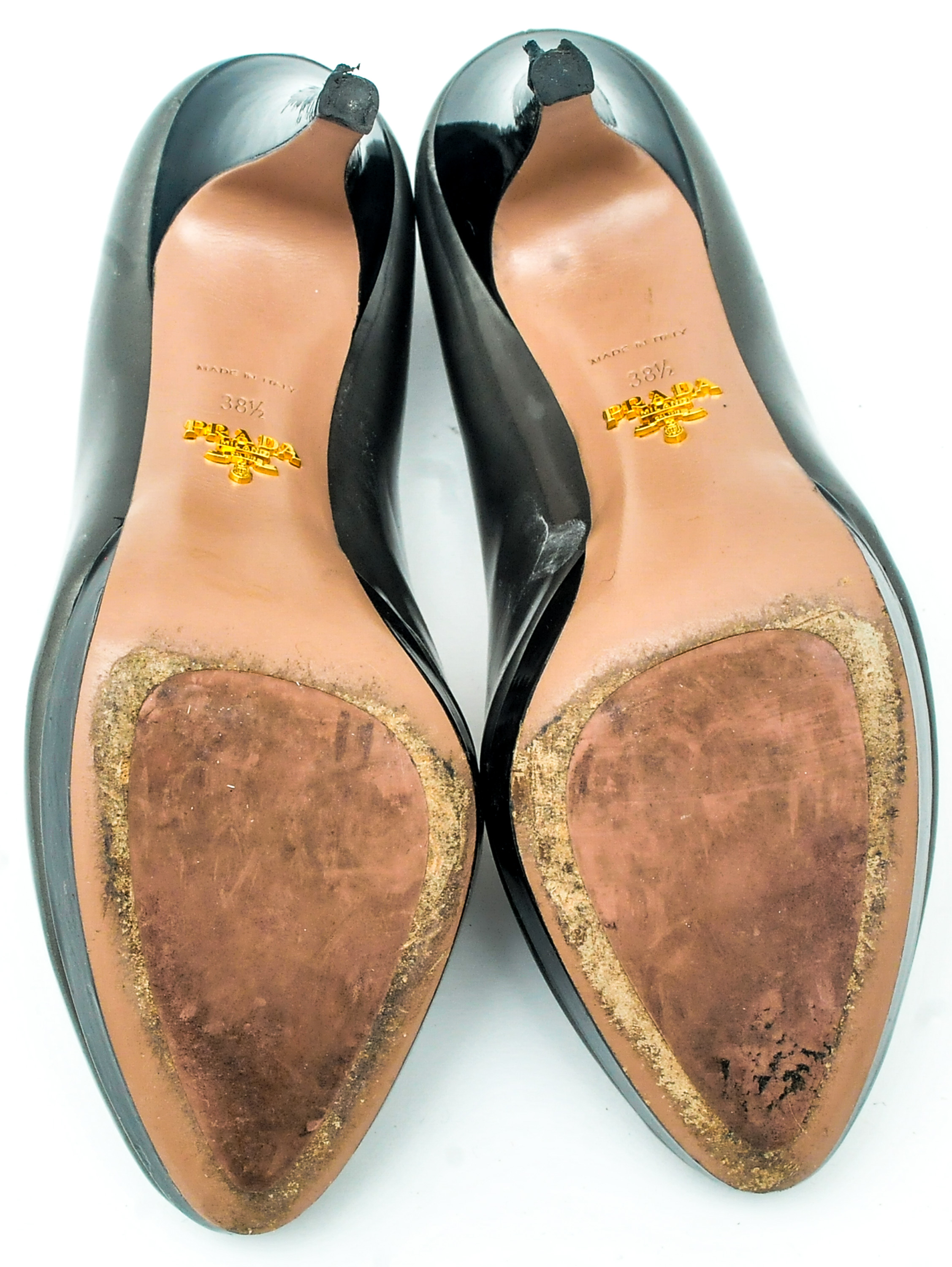 Pair of Silver Tone Prada Pumps