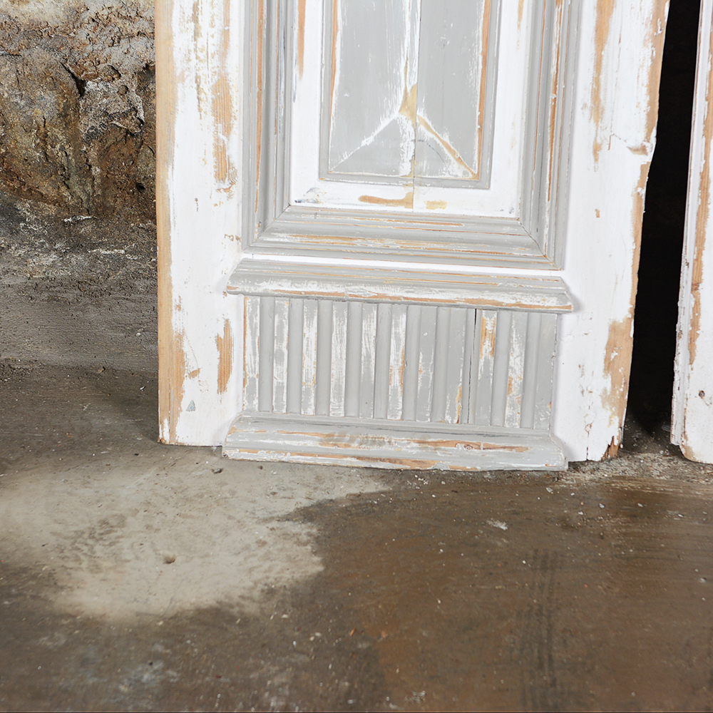 Antique Architectural Salvage Wooden Doors with Bars