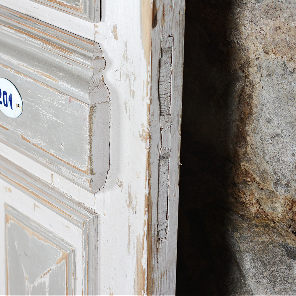 Antique Architectural Salvage Wooden Doors with Bars