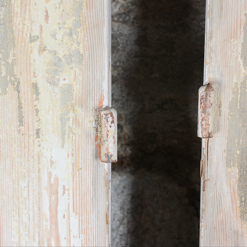 Antique Architectural Salvage Wooden Doors with Bars