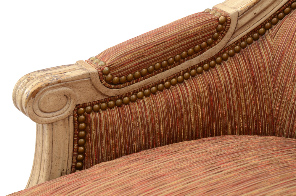 Louis XVI Style Painted Bergere, by Hickory Furniture