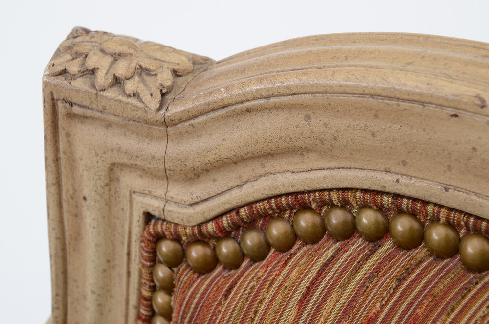 Louis XVI Style Painted Bergere, by Hickory Furniture