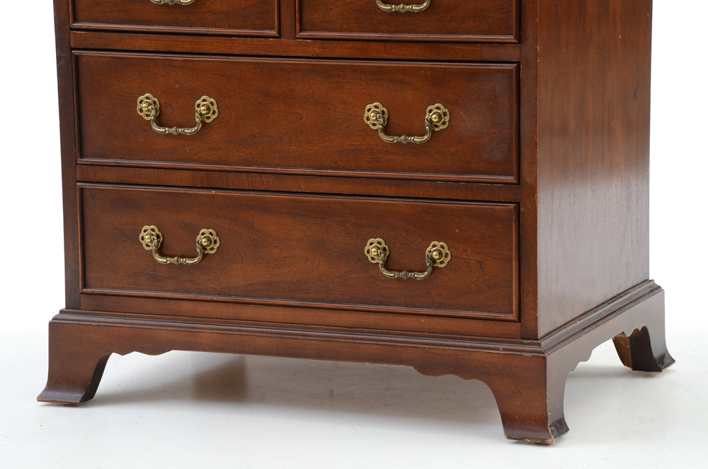 Century Chippendale Style Mahogany Bachelor Chest