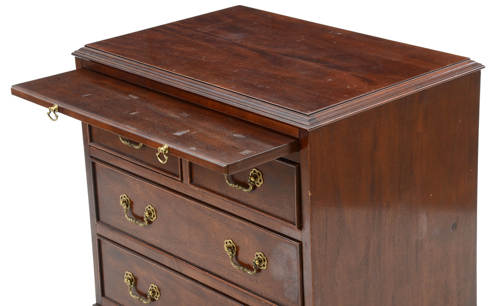 Century Chippendale Style Mahogany Bachelor Chest