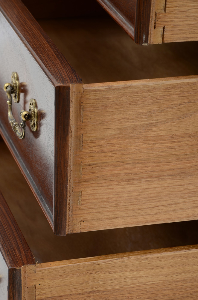 Century Chippendale Style Mahogany Bachelor Chest