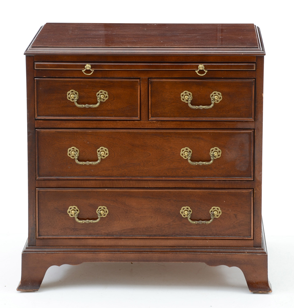 Century Chippendale Style Mahogany Bachelor Chest