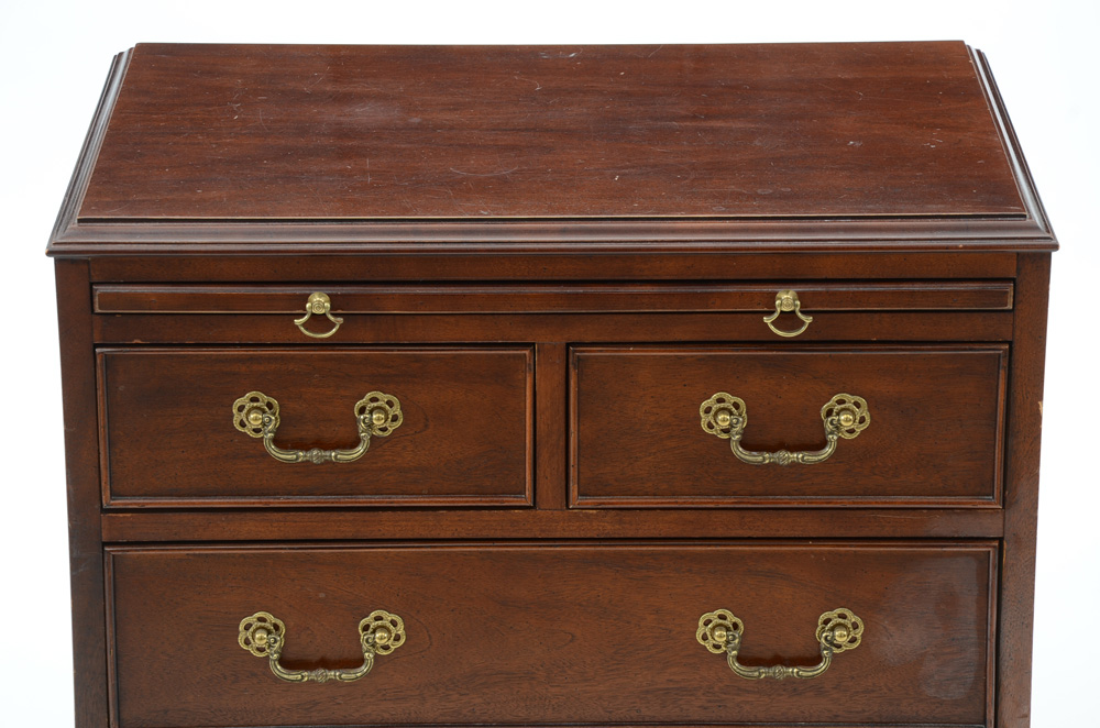 Century Chippendale Style Mahogany Bachelor Chest