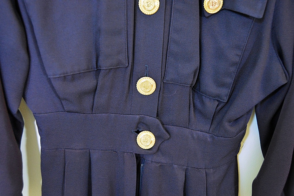 Vintage 1980s Lillie Rubin Military Style Jumpsuit