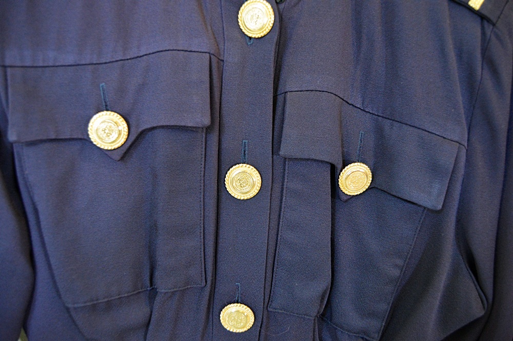 Vintage 1980s Lillie Rubin Military Style Jumpsuit