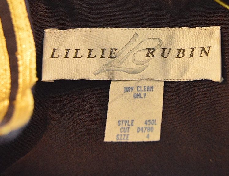 Vintage 1980s Lillie Rubin Military Style Jumpsuit