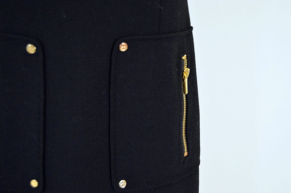 Ladies Tory Burch Wool Blend Black Dress