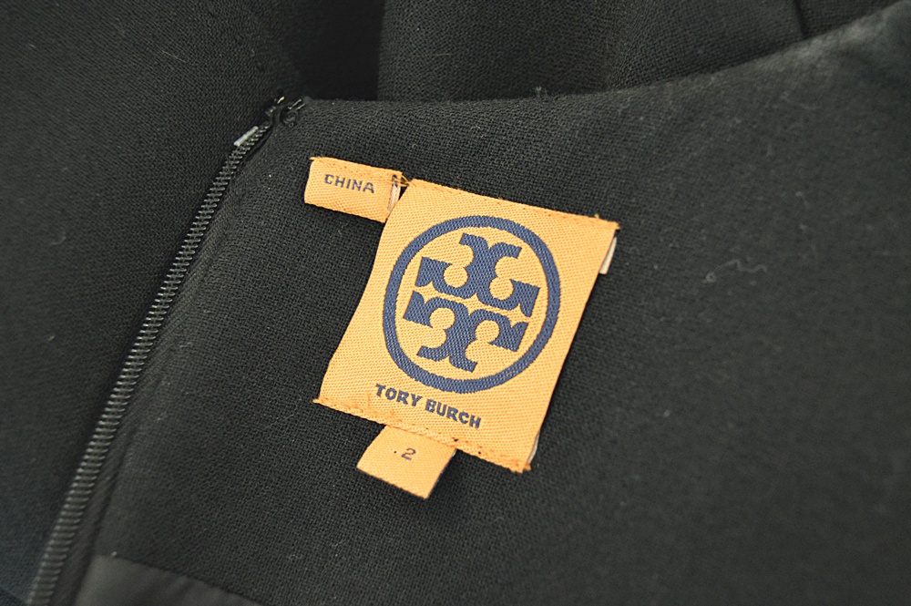 Ladies Tory Burch Wool Blend Black Dress