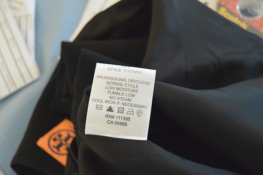 Ladies Tory Burch Wool Blend Black Dress