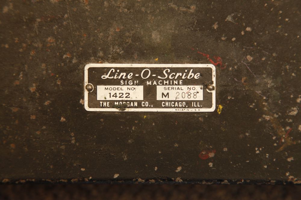 Vintage Line-O-Scribe Sign Machine