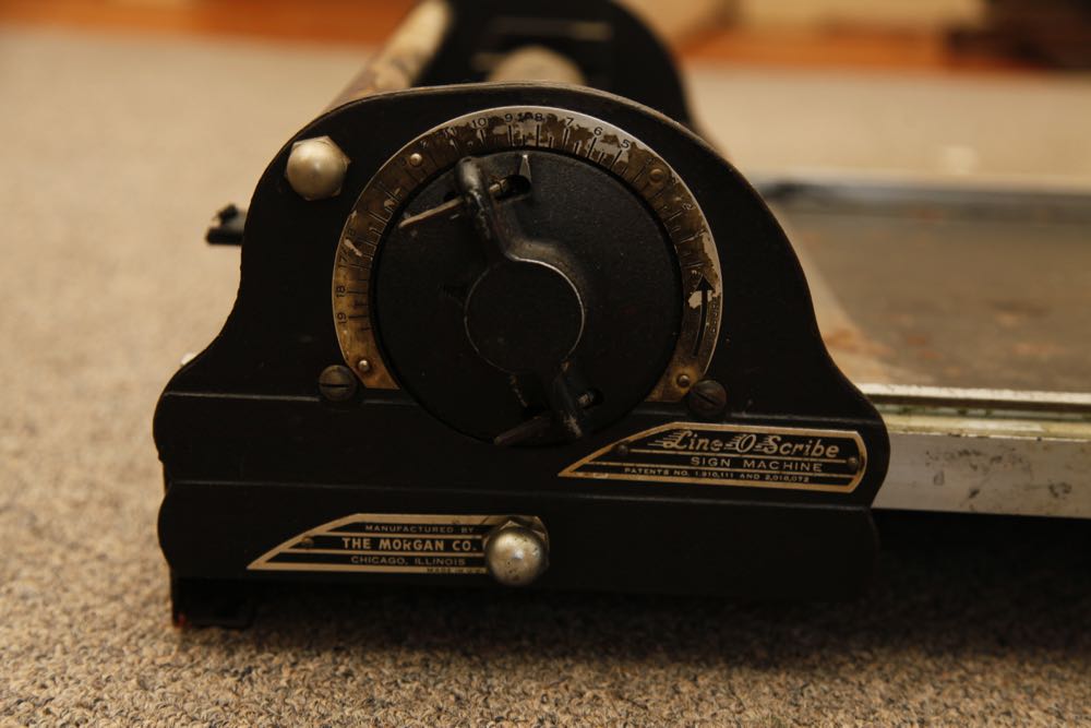 Vintage Line-O-Scribe Sign Machine