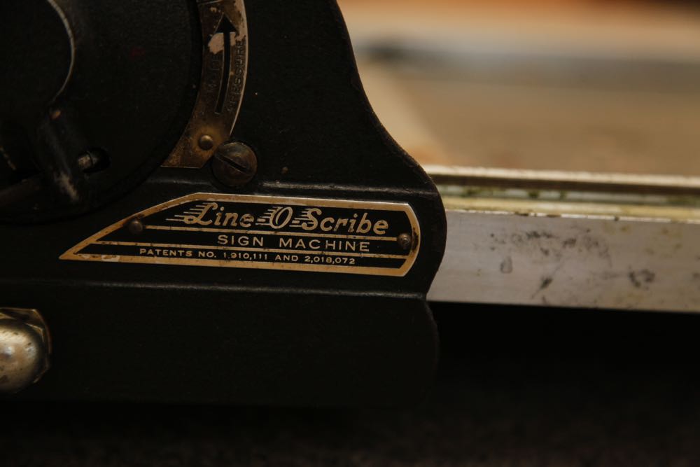 Vintage Line-O-Scribe Sign Machine