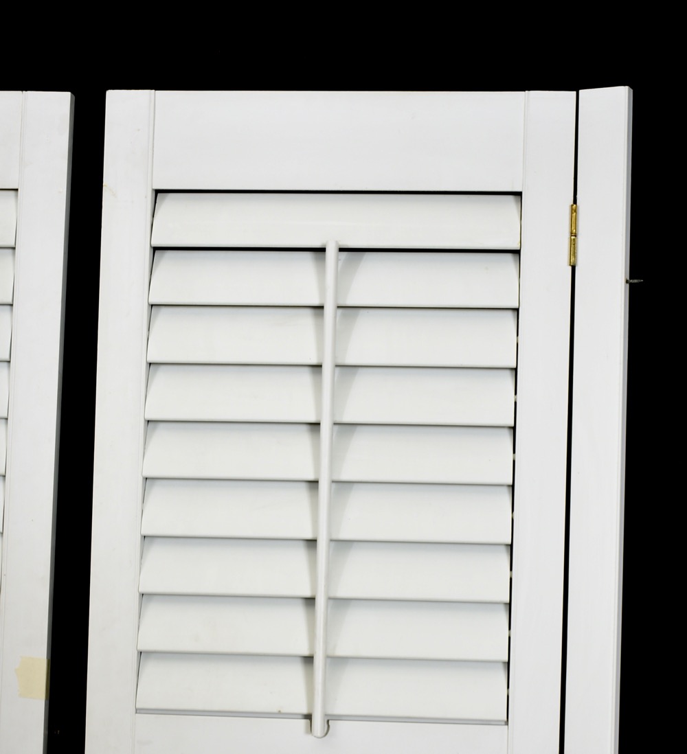 Two Pairs of White Shutters