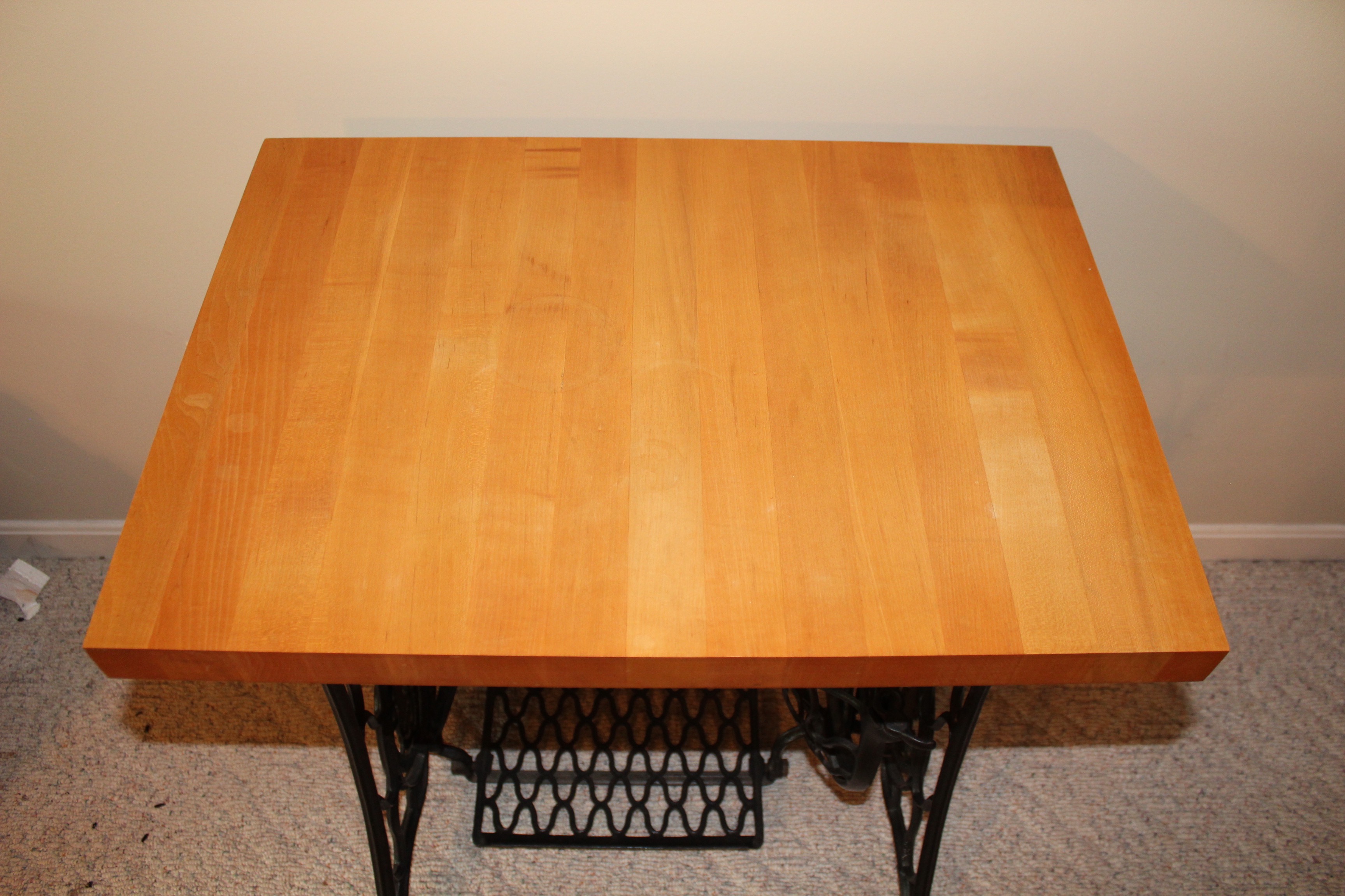 Upcycled Antique Singer Sewing Machine Table