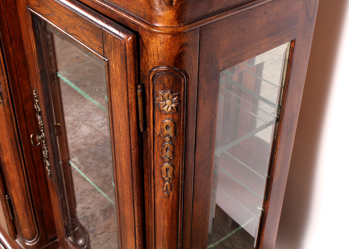 Marbled Granite Top Display Cabinet