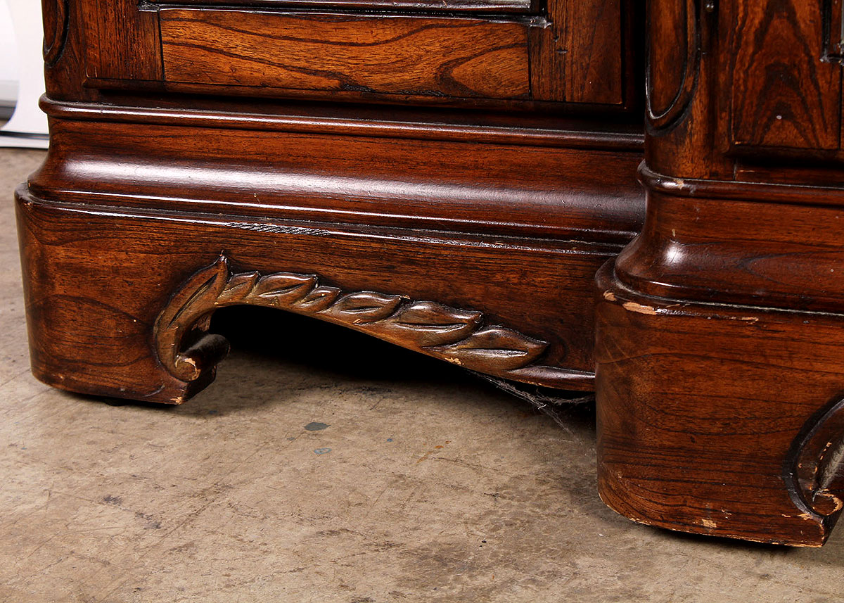Marbled Granite Top Display Cabinet