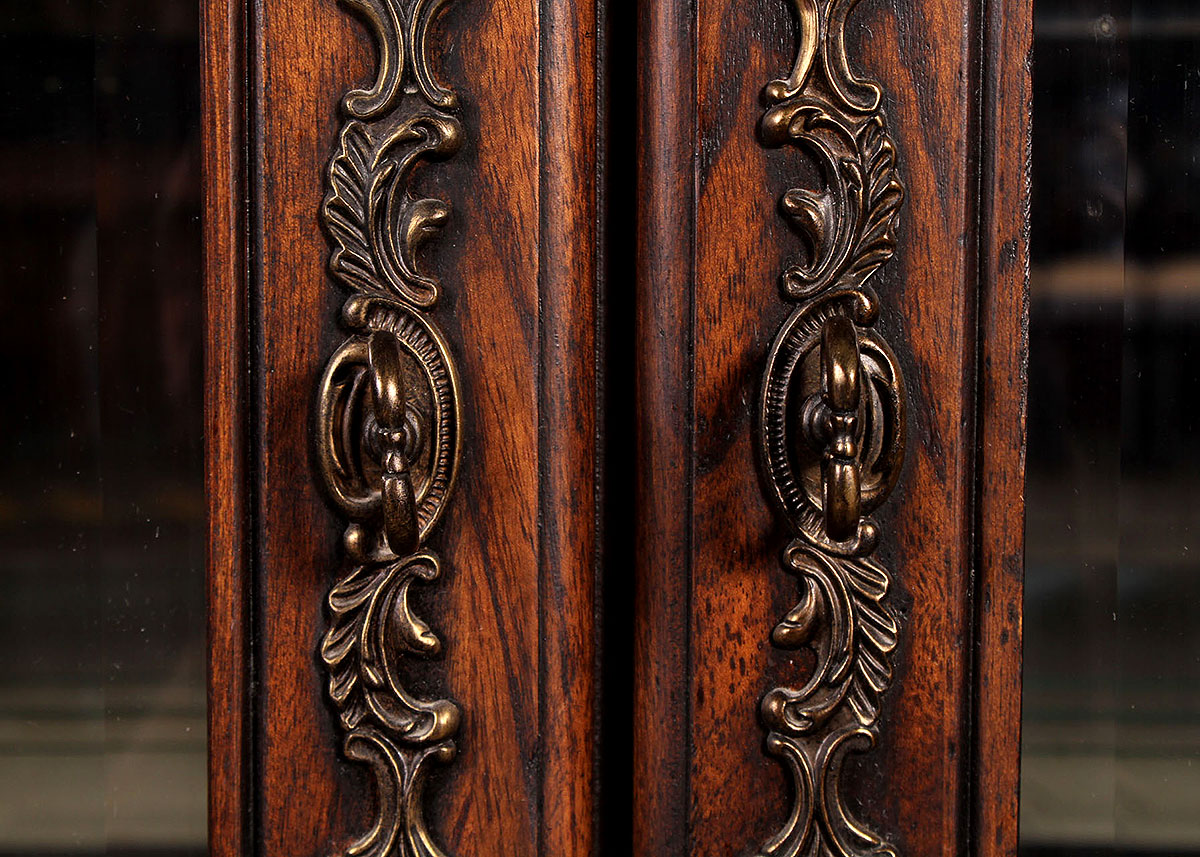 Marbled Granite Top Display Cabinet