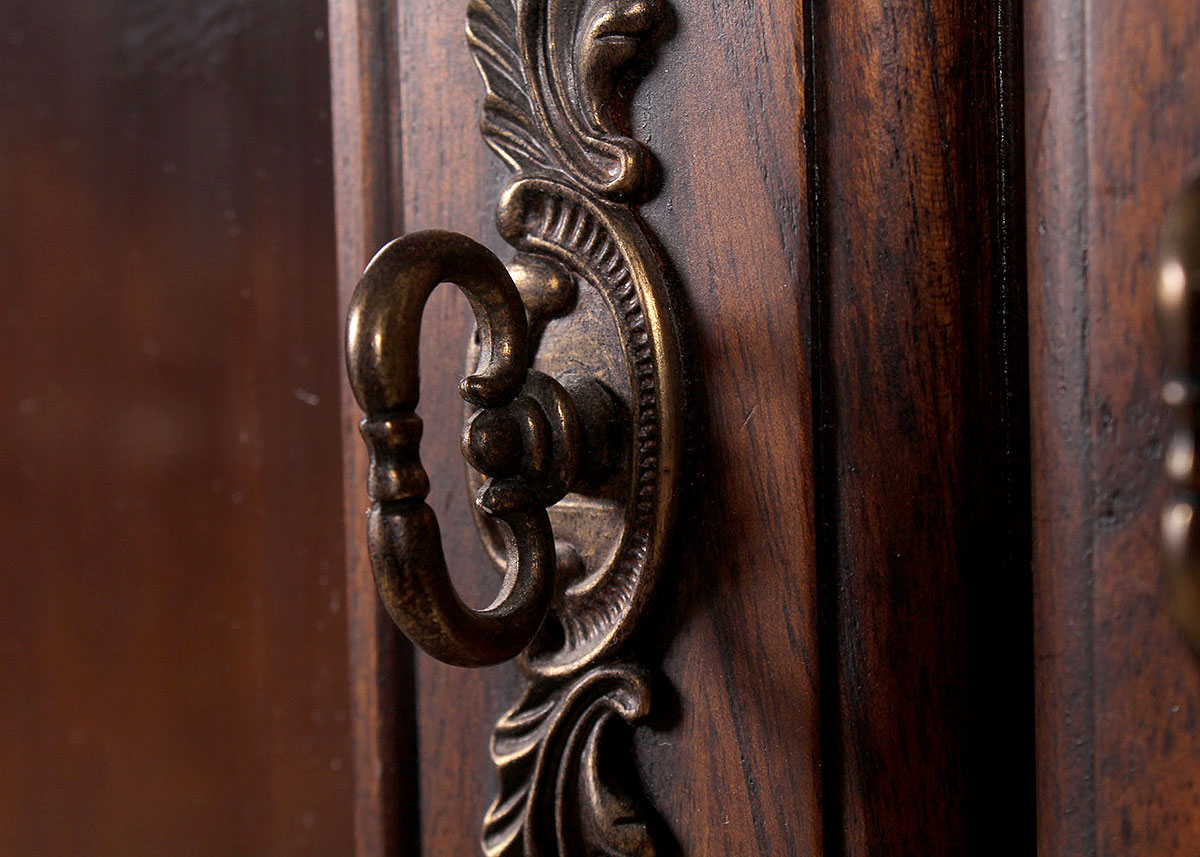 Marbled Granite Top Display Cabinet