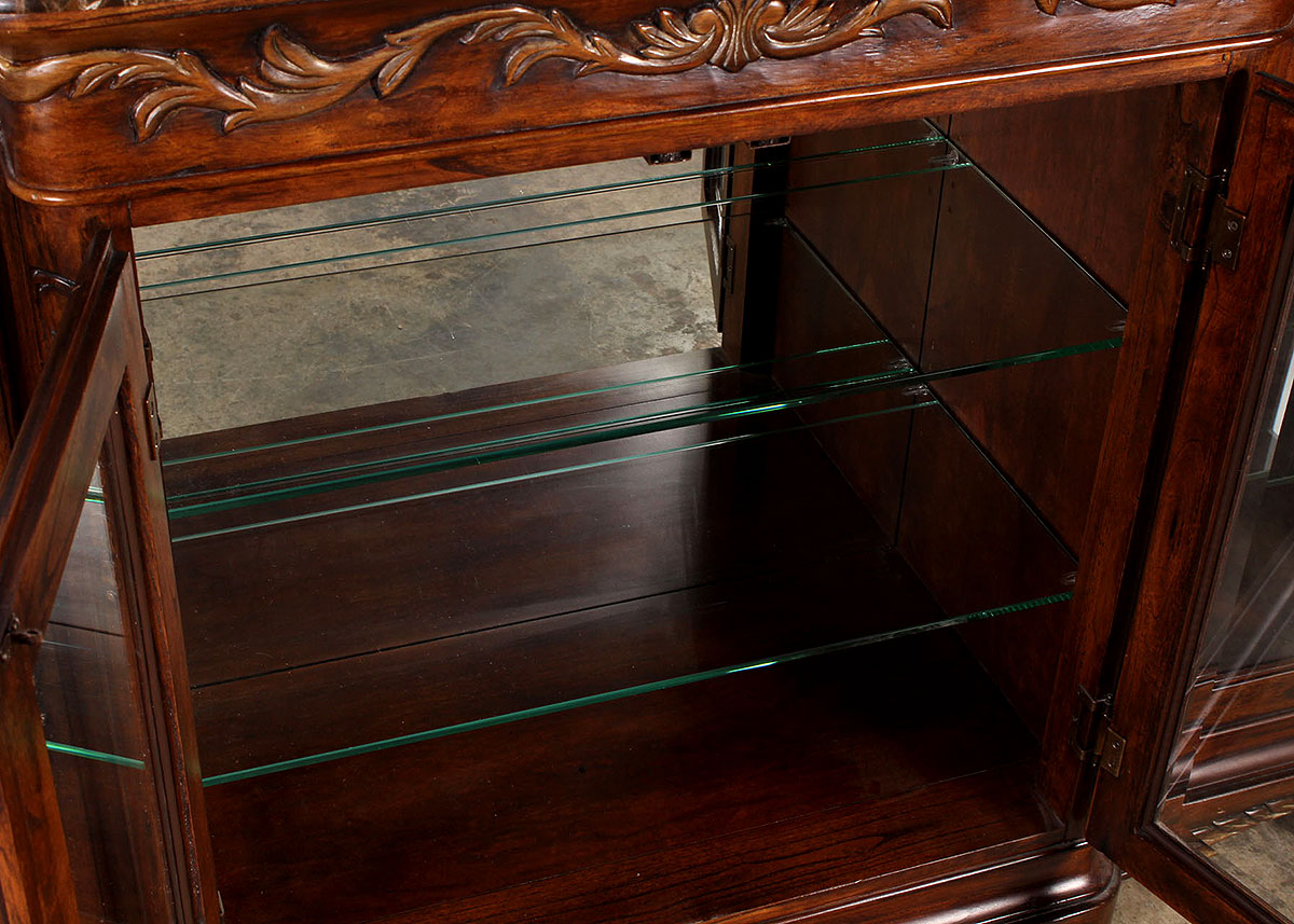 Marbled Granite Top Display Cabinet