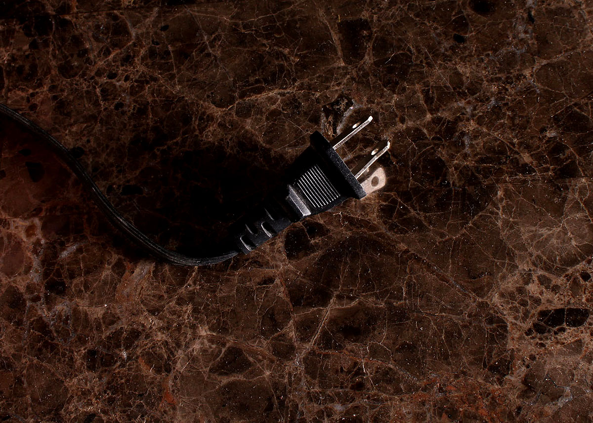 Marbled Granite Top Display Cabinet