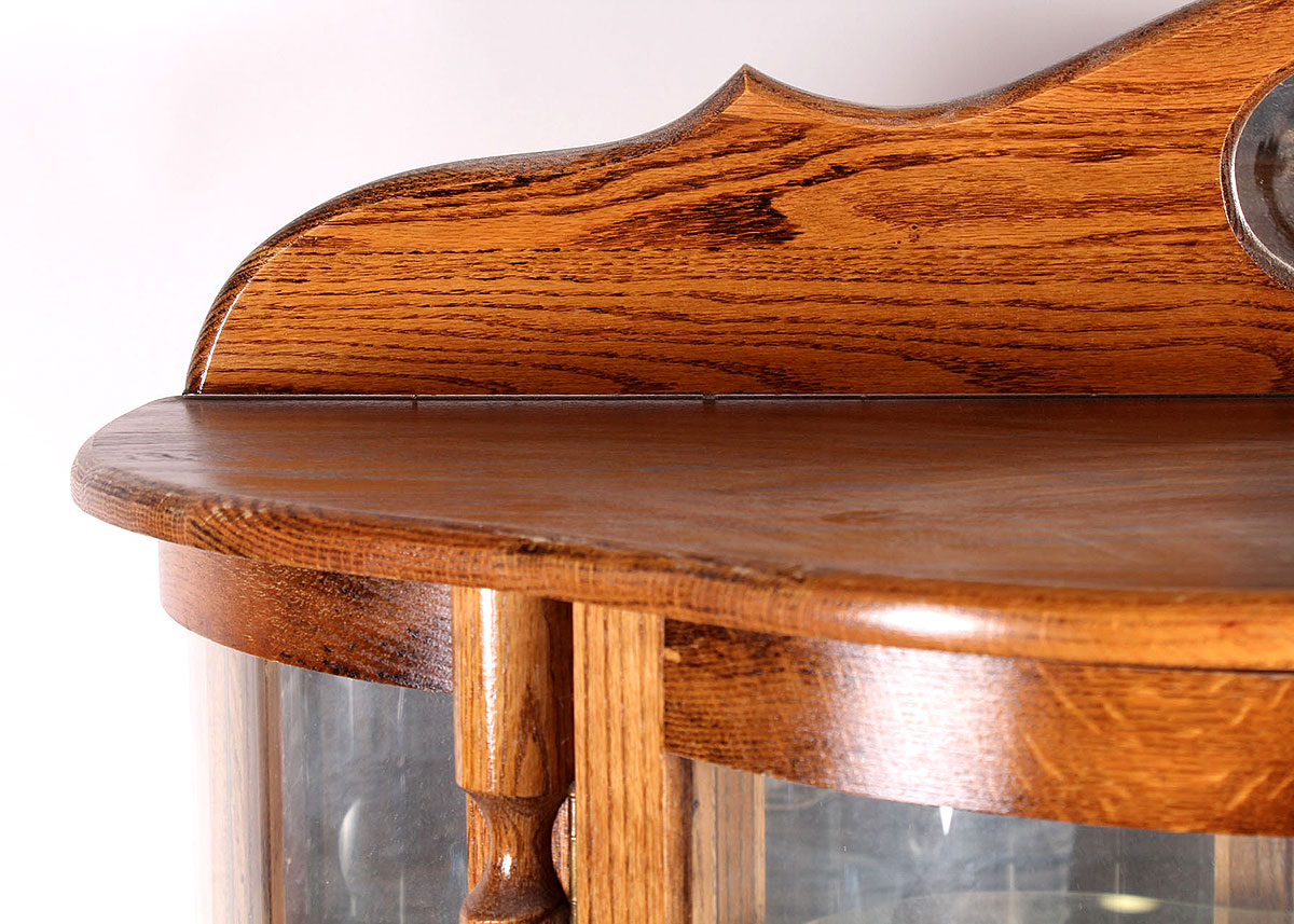 Bowed Glass Display Cabinet