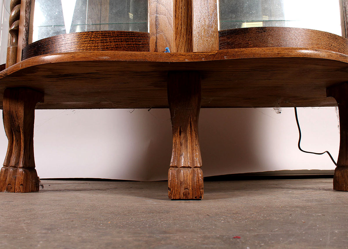 Bowed Glass Display Cabinet