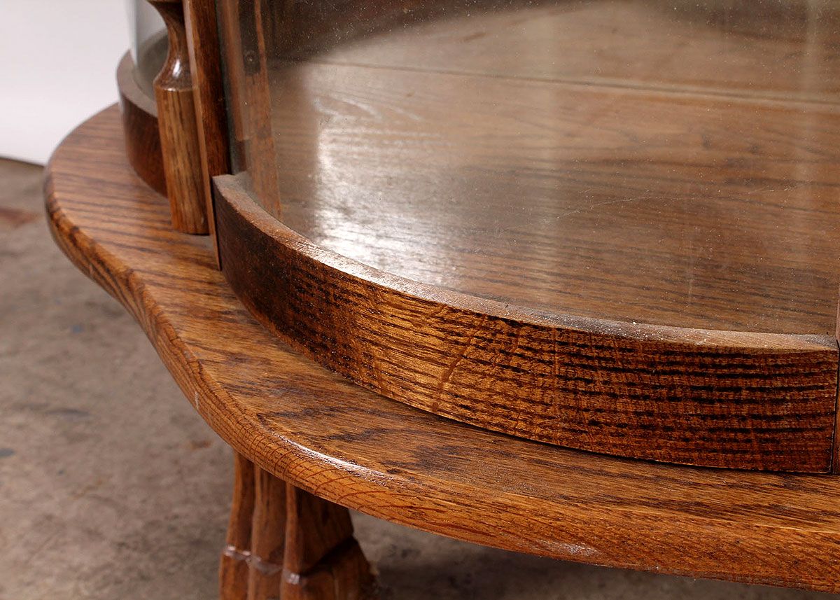 Bowed Glass Display Cabinet