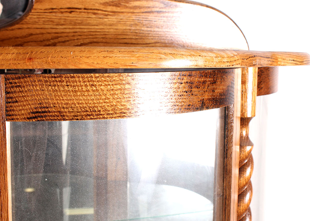 Bowed Glass Display Cabinet