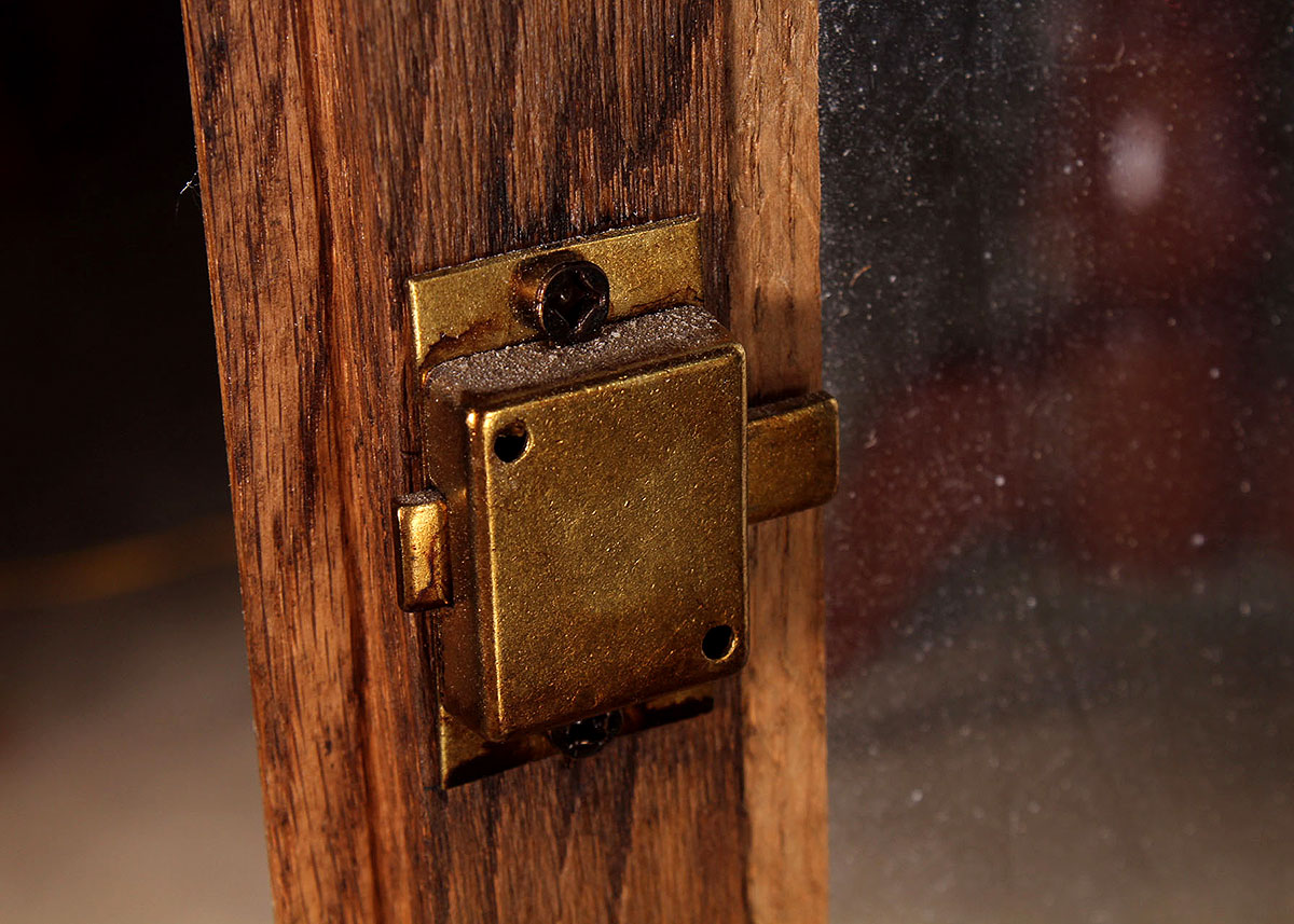 Bowed Glass Display Cabinet