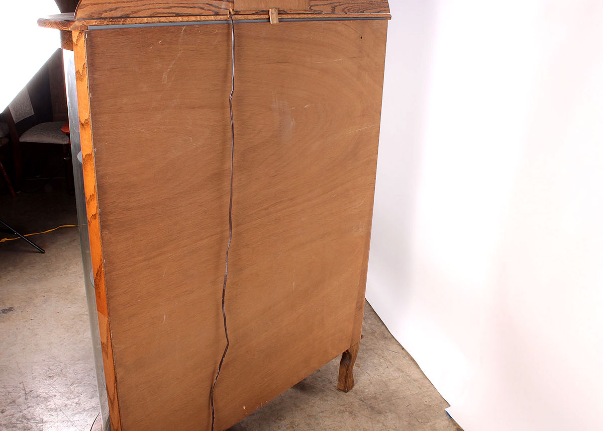 Bowed Glass Display Cabinet