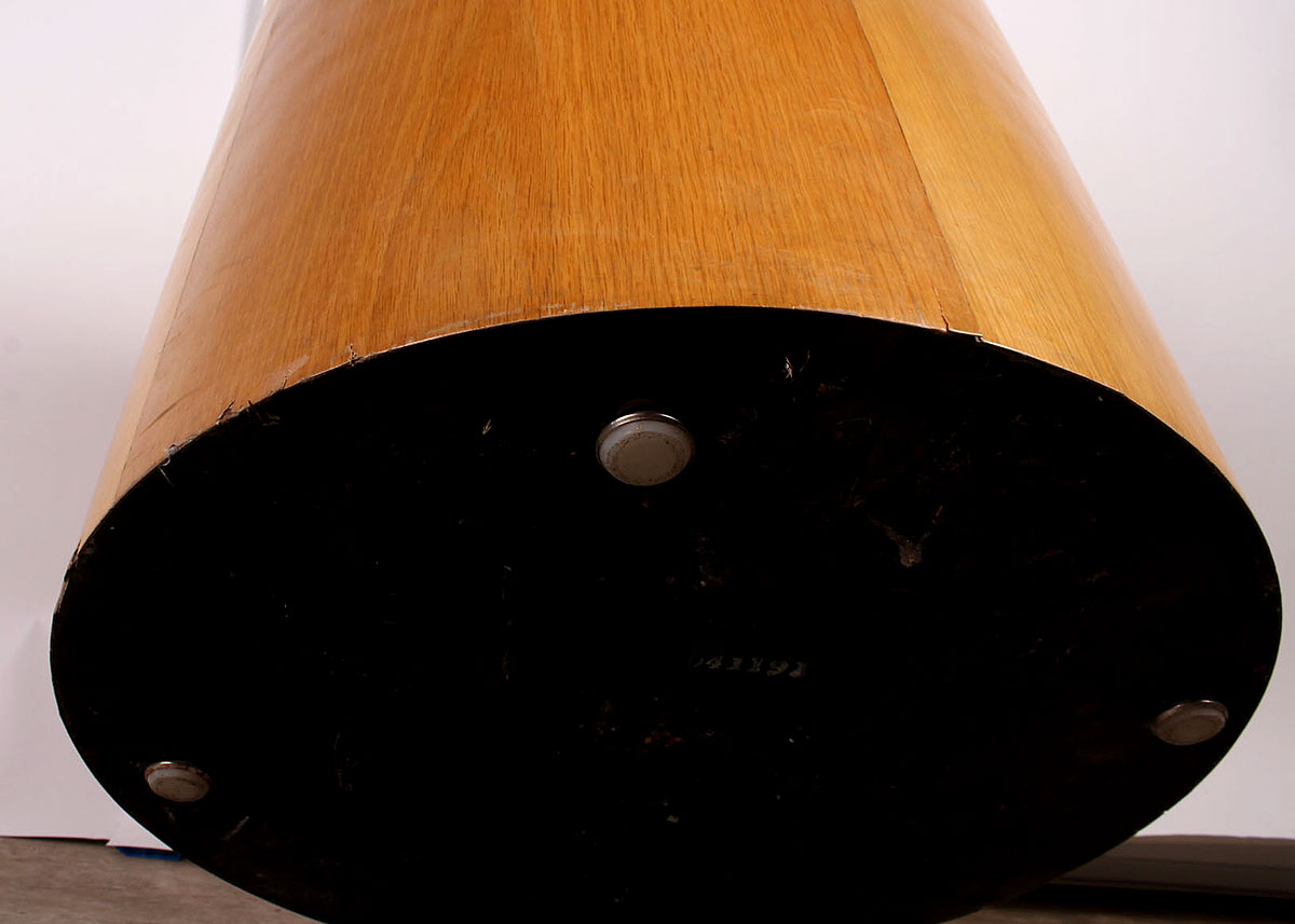 Mid-Century Modern Drum Cylinder Accent Table