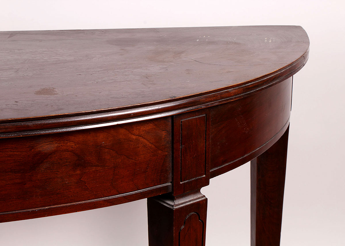 Federal Style Demilune Table