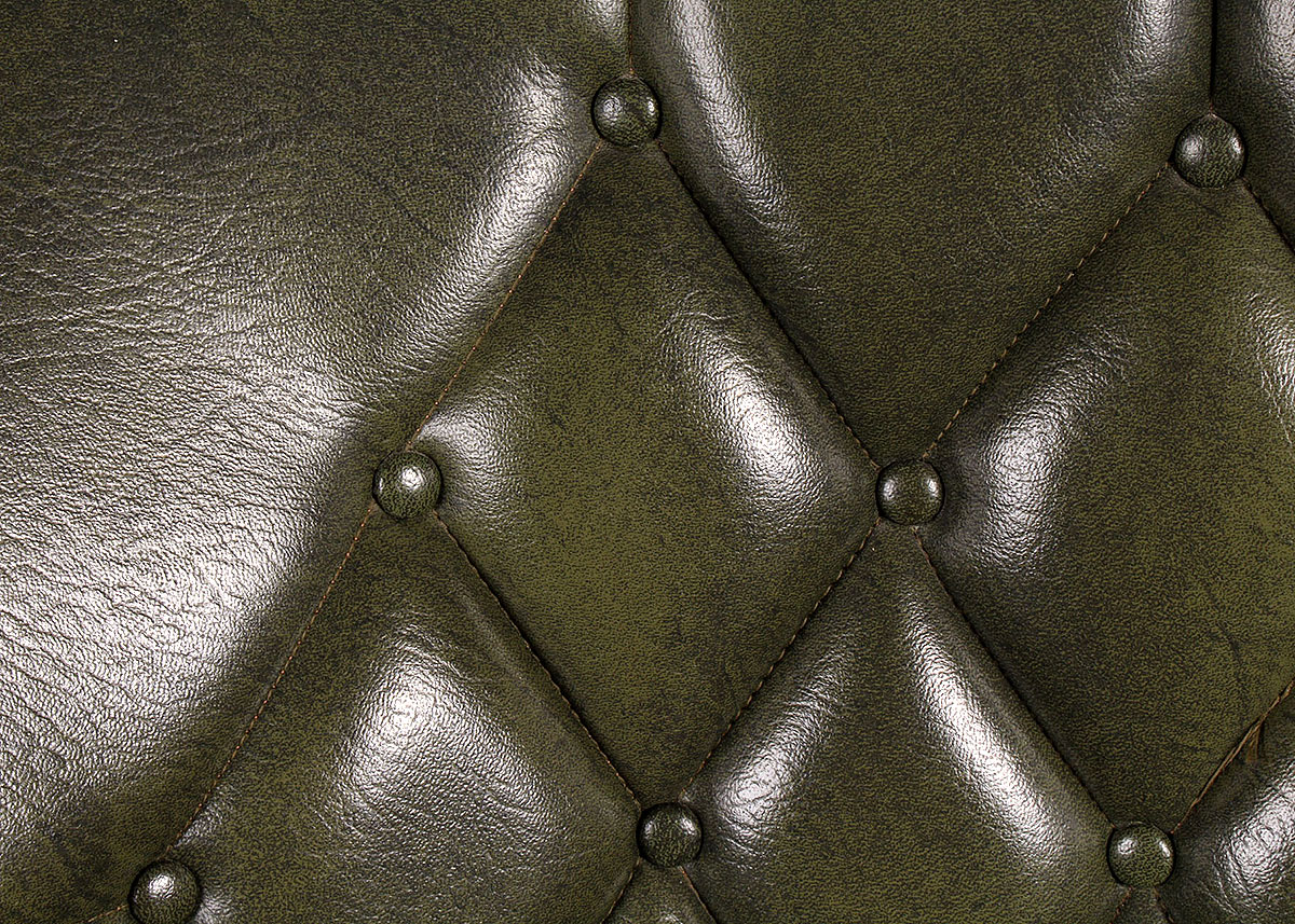 Vintage Olive Green Swivel Office Chair